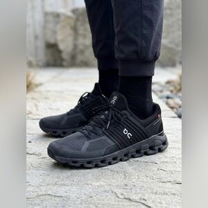 ON CLOUD MENS Cloudswift All Black Urban Running Shoes Size 13